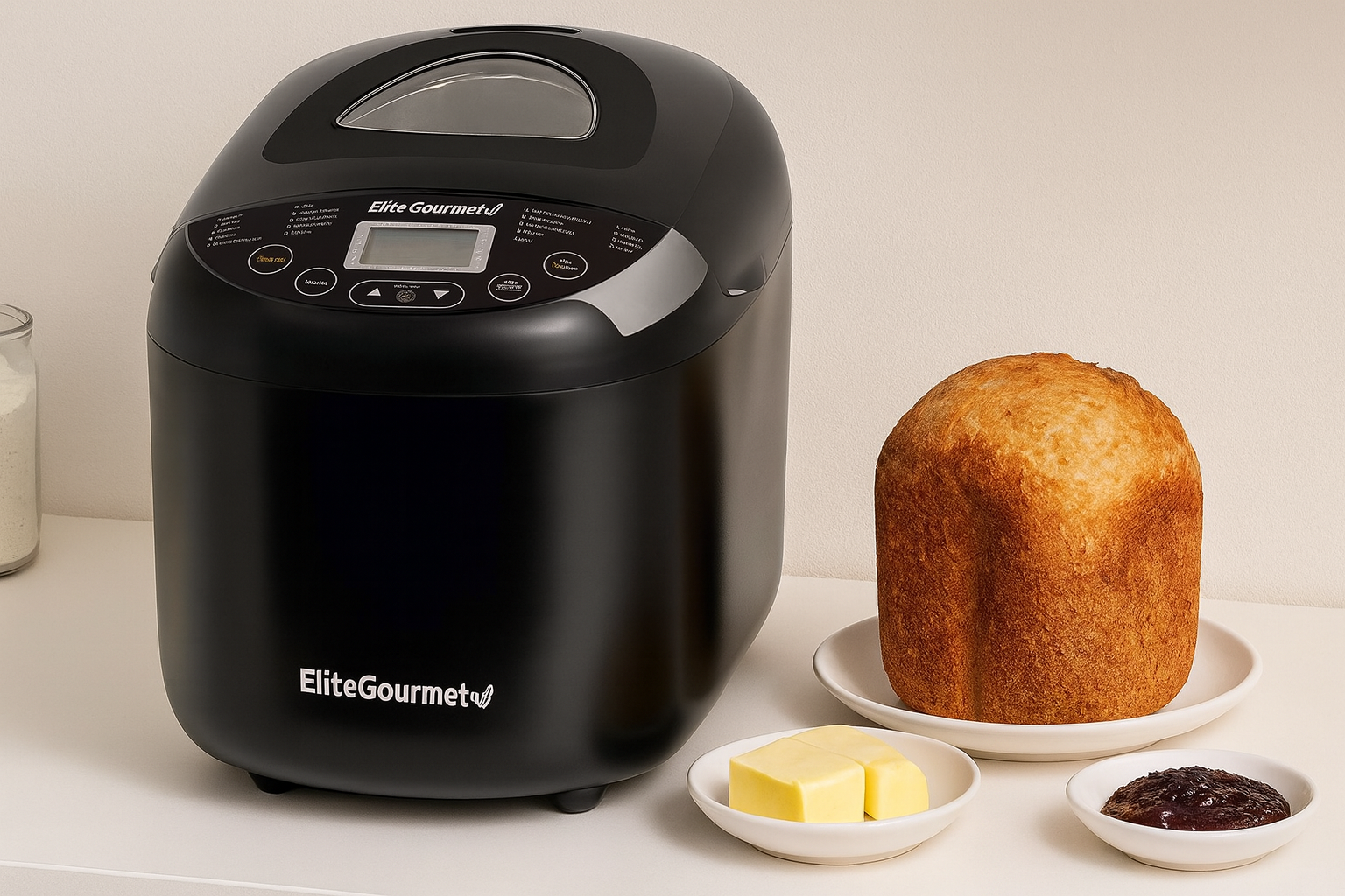 Elite Gourmet EBM8103B Programmable Bread Machine